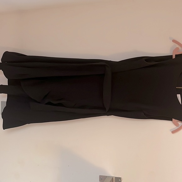 Classy Calvin Klein tie waist hem black dress - Picture 6 of 6